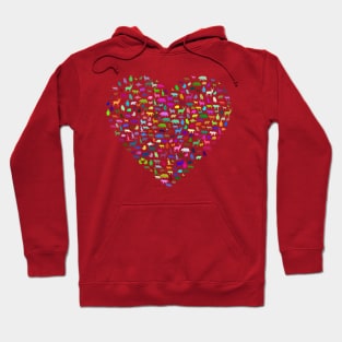 Animal Lover Heart Design Endangered Species Hoodie